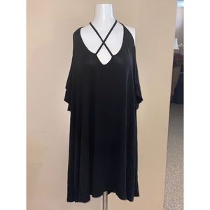 Cross Front Flow Dress